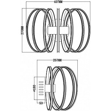 Потолочная люстра Jennifer FR6021CL-L84CH