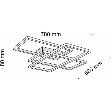 Потолочная люстра Line MOD015CL-L80B4K