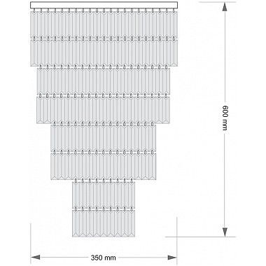 Потолочная люстра Ellini ELL-PLM-6(BN)350/II