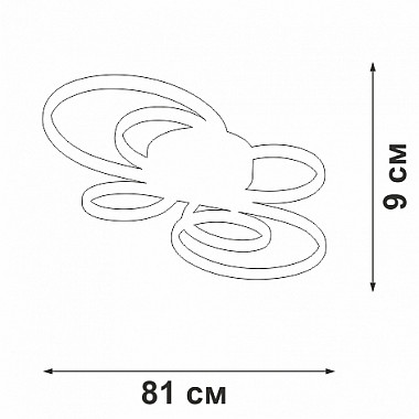 Потолочная люстра V3775-0/2PL