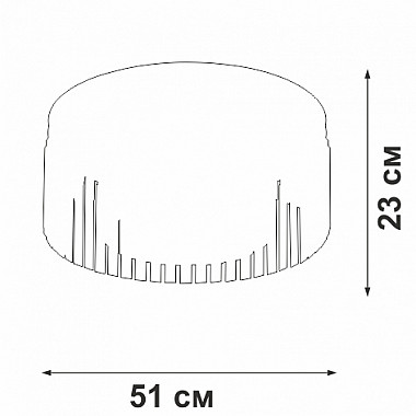 Потолочная люстра V5180-1/8PL