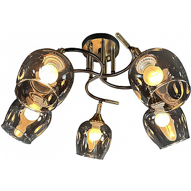 Потолочная люстра Mouzes SF3328/5C-CF-FGD-SMK