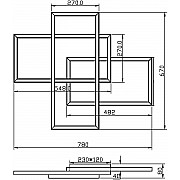 Потолочная люстра Rida MOD015CL-L80WK