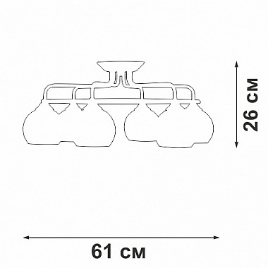 Потолочная люстра V43080-13/6PL