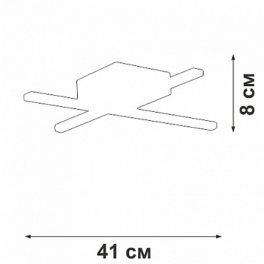 Потолочная люстра V3801-0/2PL