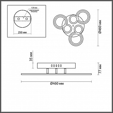 Потолочная светодиодная люстра Lumion Kelsey 5264/50CL