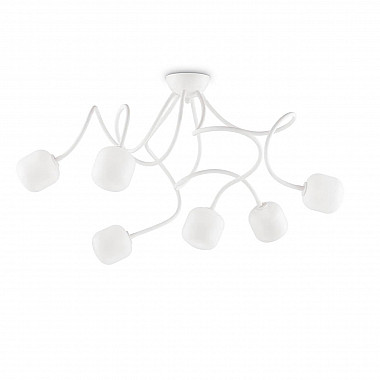 Потолочная люстра Ideal Lux Octopus PL6 Bianco 174921
