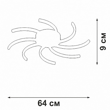 Потолочная люстра V4685-0/8PL