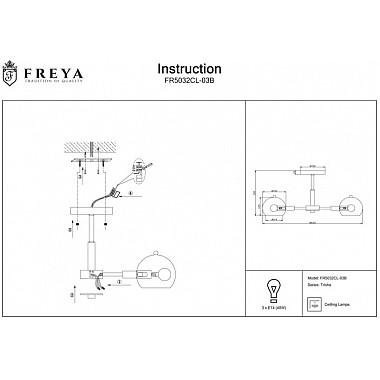 Потолочная люстра Trisha FR5032CL-03B