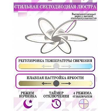 Потолочная люстра Smart Home LED LAMPS 81217