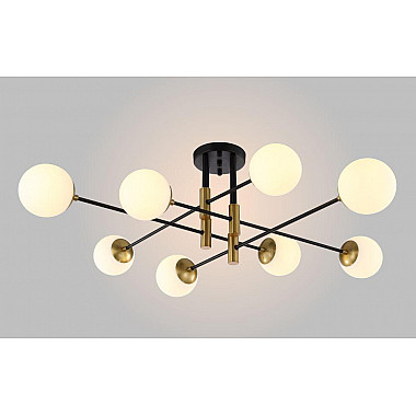 Потолочная люстра Crystal Lux Fidel PL8 Black