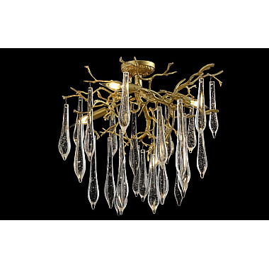 Потолочная люстра Crystal Lux Reina PL5 D600 Gold Pearl