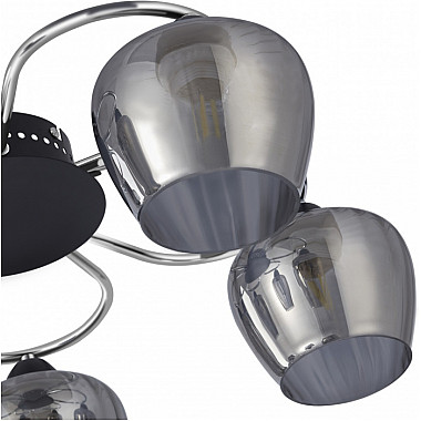 Потолочная люстра AMALFI 321508/5 CR+BK