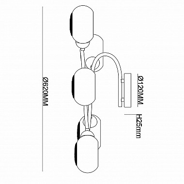 Потолочная люстра Rivoli Romi 3038-305 Б0044497