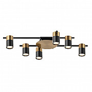 Потолочная люстра Lumien Hall Trey LH4138/6CB-BR-BK