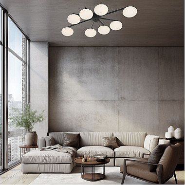 Потолочная люстра Opaline 70220/8 черный