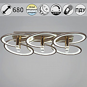 Потолочная люстра 09253-0.3-6S Champaign silver