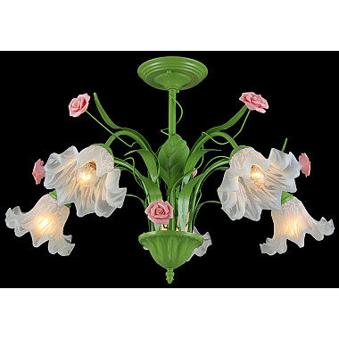 Потолочная люстра Rose ROSE 11462/5C GREEN