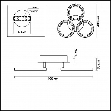 Потолочная светодиодная люстра Lumion Silas 5203/48CL