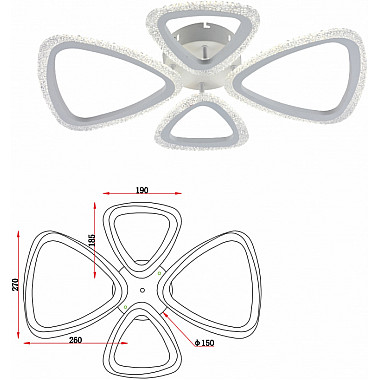 Потолочная люстра Kayla 6096-104