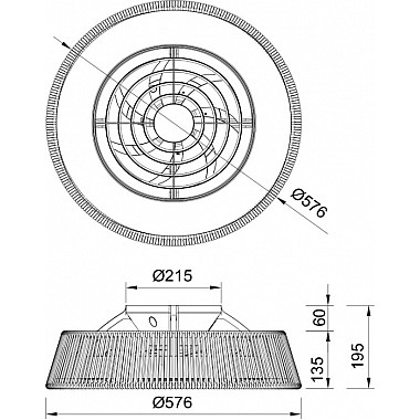 Потолочная люстра Polinesia 8230