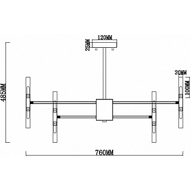Потолочная люстра Consuelo FR5046PL-40CH