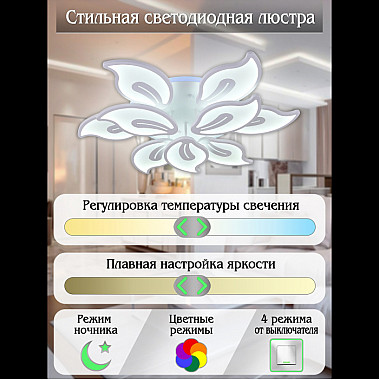 Потолочная люстра LED LIGHT LED LAMPS 81154