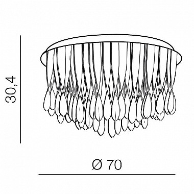 Потолочная люстра Azzardo Jewel 70 AZ1662