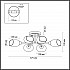 Потолочная люстра Lumion Lacie 4536/6C