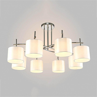 Потолочная люстра Crystal Lux Sergio PL8 Nickel