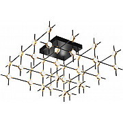 Потолочная люстра Molecular MX18001067-36A black/gold