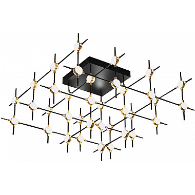 Потолочная люстра Molecular MX18001067-36A black/gold