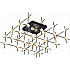 Потолочная люстра Molecular MX18001067-36A black/gold