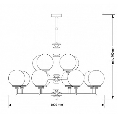 Потолочная люстра Artu ART-ZW-12(Z)