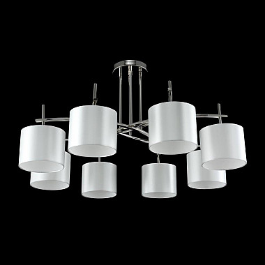Потолочная люстра Crystal Lux Sergio PL8 Nickel