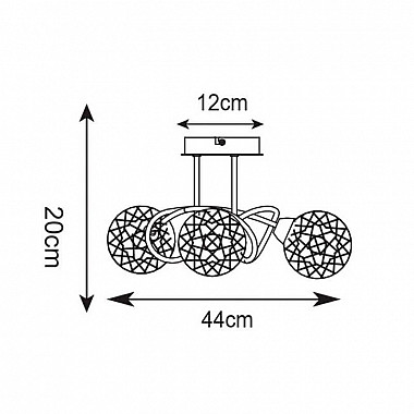 Потолочная люстра Zumaline Brava CL16022-3