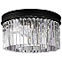 Потолочная люстра 1920s Odeon KR0387C-6B/P black/clear