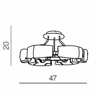 Потолочная люстра Azzardo Fiona top AZ1554