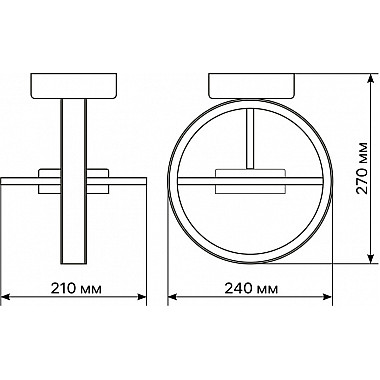 Потолочная люстра Lanterna 51598 6