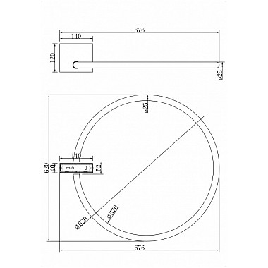 Потолочная люстра Anillo MOD315CL-L25CH3K