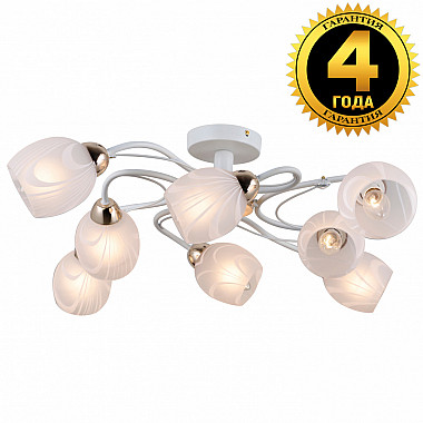 Потолочная люстра Скандинавская классика 81403/8C MATT WHITE