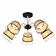 Потолочная люстра MD.2830-5-S BK+WH