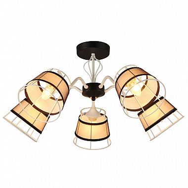 Потолочная люстра MD.2830-5-S BK+WH