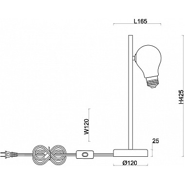 Интерьерная настольная лампа Evidence FR5372TL-01B