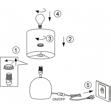 Интерьерная настольная лампа Sheron 7067-503
