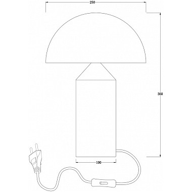 Интерьерная настольная лампа Eleon FR5218TL-01BS