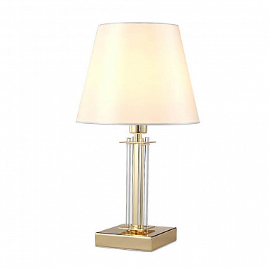 Настольная лампа Crystal Lux Nicolas LG1 Gold/White
