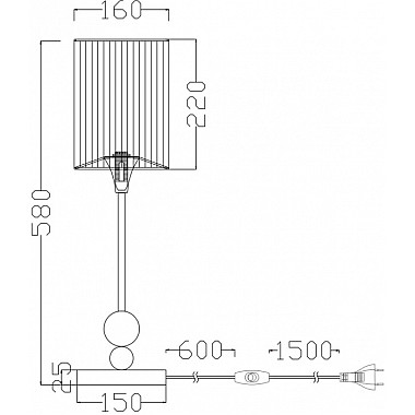 Интерьерная настольная лампа Lauren FR5093TL-01CH