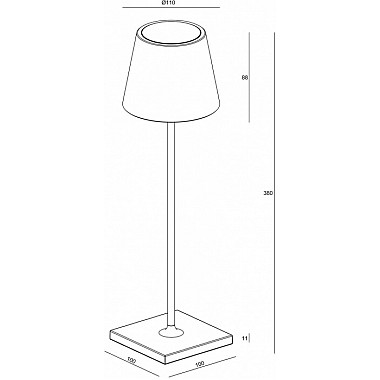 Интерьерная настольная лампа Sheratan 346011