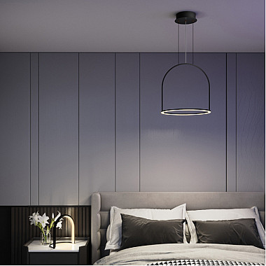 Интерьерная настольная лампа Over 608051 LED черный